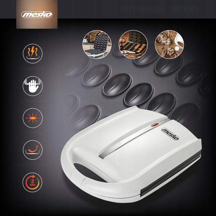 Opiekacz Do Orzeszków Ciastka AGD Drobne Do Kuchni Forma 24 Sztuk