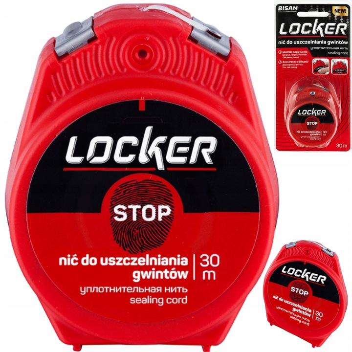 NIĆ NITKA DO GWINTÓW USZCZELNIAJĄCA ZAMIAST PAKUŁ TEFLONU LOCKER 30 mb