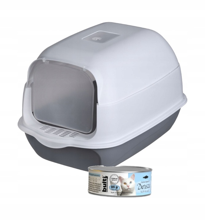 Kuweta dla kota zamknięta z pochłaniaczem i łopatką DIAMENTIQ+Karma GRATIS