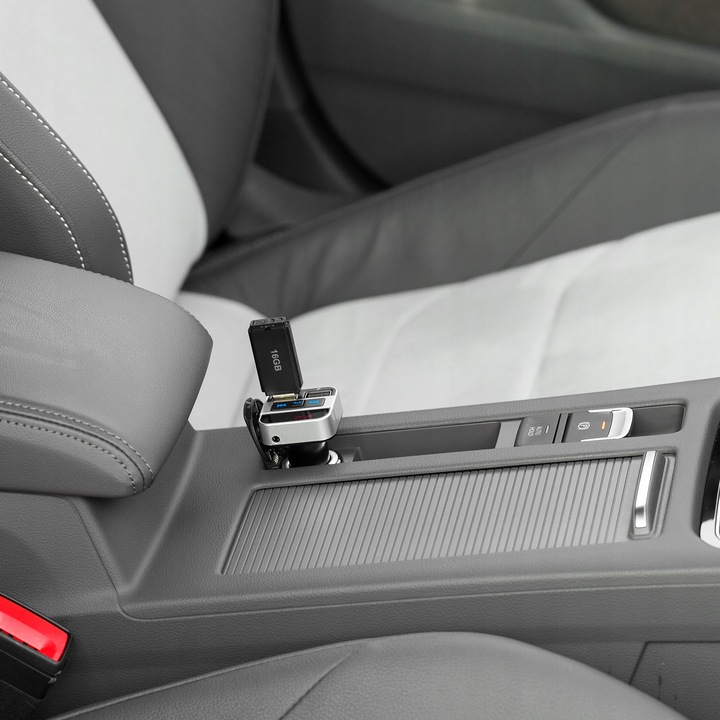 Transmiter FM Peiying BT 2xUSB ładowarka Bluetooth 12 - 24 V AUX