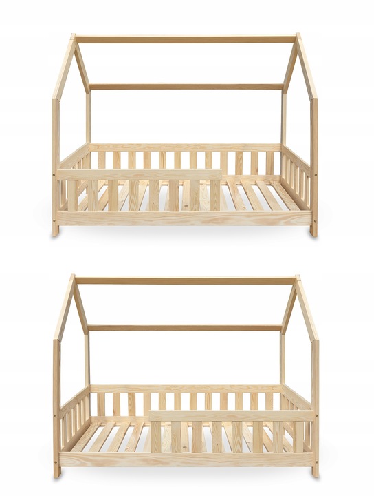 Łóżko sosnowe Domek 80x160cm