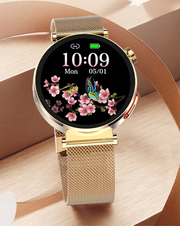 SMARTWATCH ZEGAREK DAMSKI POMIAR CUKRU GLUKOZA EKG HRV CIŚNIENIE MENU PL