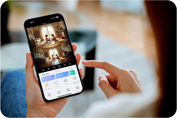 Kamera Zewnętrzna Obrotowa 2 OBIEKTYWY WIFI 2x3MPx LUXTORN ICS33DL-30V1 6MP