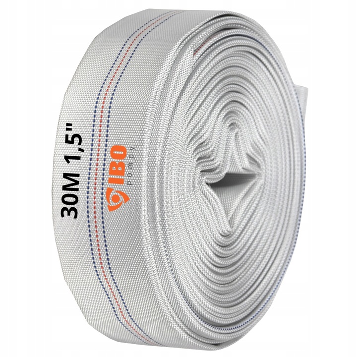 IBO 30 m wąż strażacki parciany 1 1/2" mocny