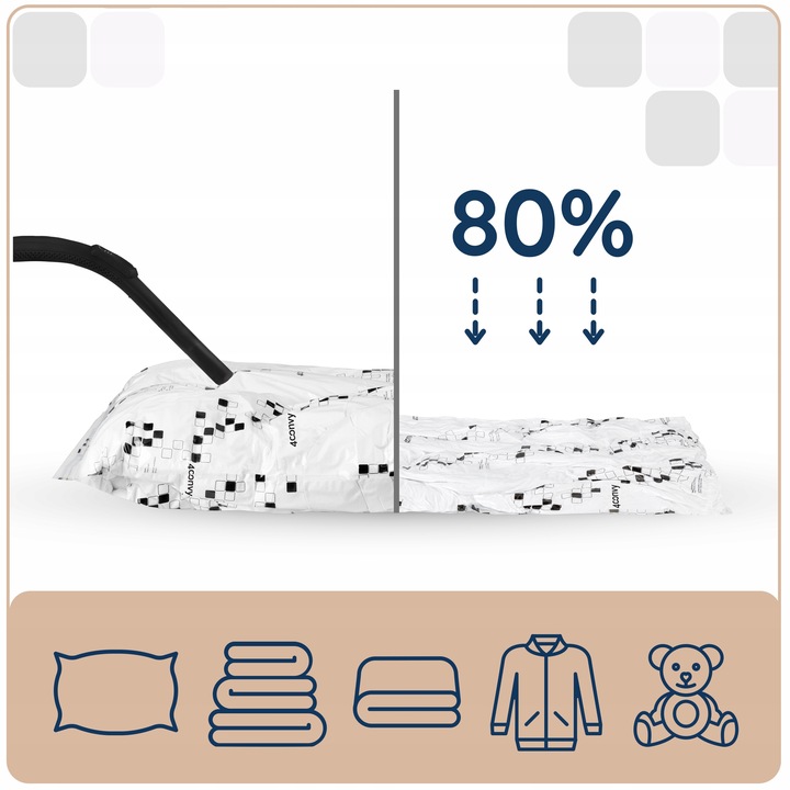 4CONVY Worki próżniowe na ubrania pościel 4XS 3M 2L przebadane bezpieczne