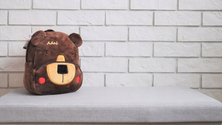 Plecak do przedszkola Pluszowy Miś z Imieniem prezent dla przedszkolaka