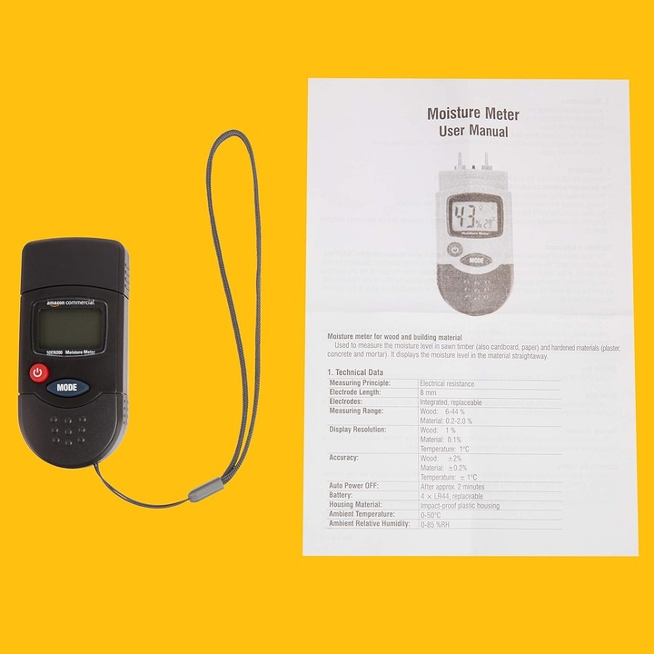 WILGOTNOŚCIOMIERZ MIERNIK WILGOTNOŚCI DO DREWNA TROCIN PELETU