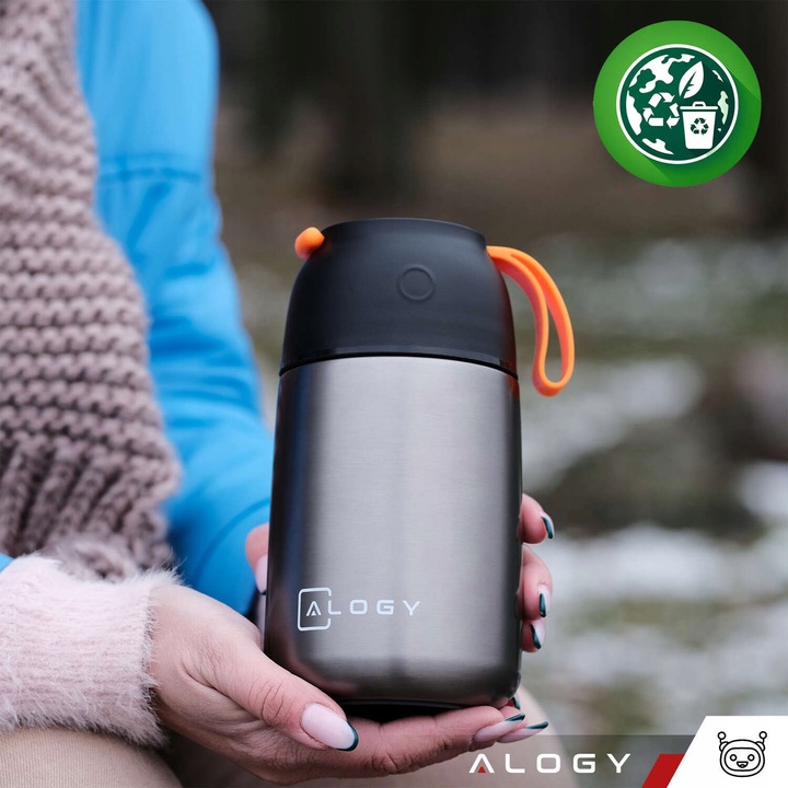 TERMOS OBIADOWY NA ŻYWNOŚĆ JEDZENIE ZUPĘ DLA DZIECI 700ml STALOWY - PREMIUM