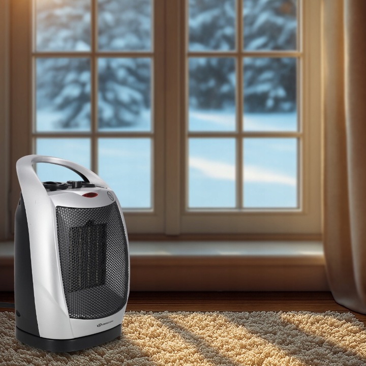 TERMOWENTYLATOR FARELKA GRZEJNIK ELEKTRYCZNY CERAMICZNY Z TERMOSTATEM