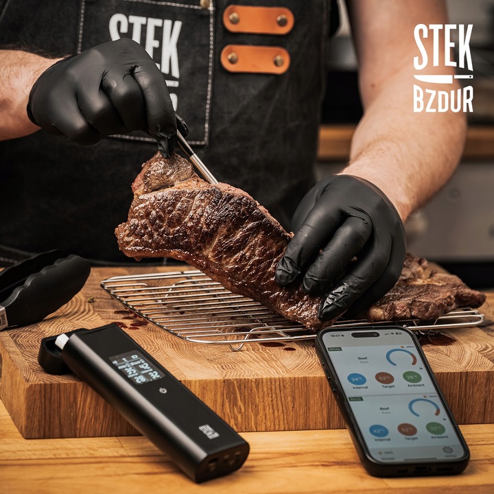 2x Bezprzewodowy Termometr Kuchenny Cyfrowy do Mięsa Steków STEK BZDUR