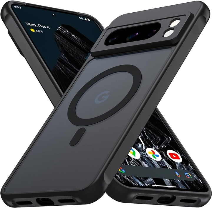 ETUI WZMACNIANE 360° do GOOGLE PIXEL 8 PRO | MAGSAFE CASE | CZARNY MAT