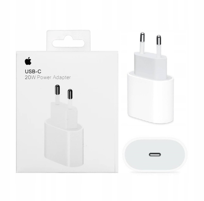 SZYBKA ŁADOWARKA KOSTKA 20W DO APPLE IPHONE X 11 12 13 14 15 USB-C ZASILACZ