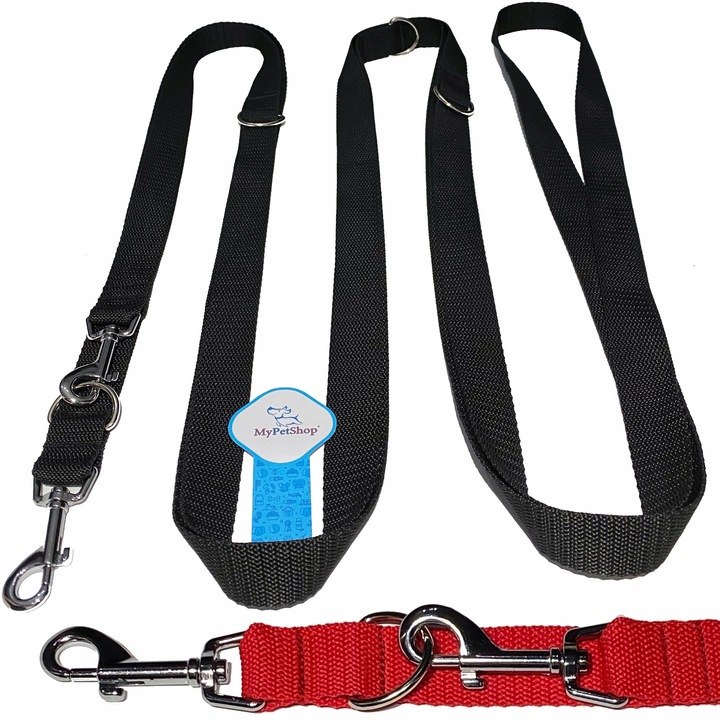 Smycz Treningowa Przepinana na 5 różnych długości. B. Mocna Szer.25 mm - 5m