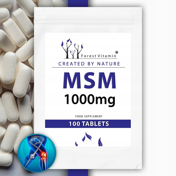 MSM SIARKA ORGANICZNA KOLAGEN STAWY KOŚCI MOCNA