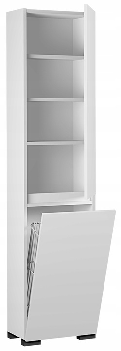 Słupek łazienkowy z koszem biały KROKUS 40 DD-DK-K