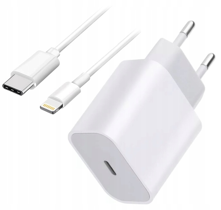 SZYBKA ŁADOWARKA + KABEL IPHONE USB-C LIGHT IPHONE 20W