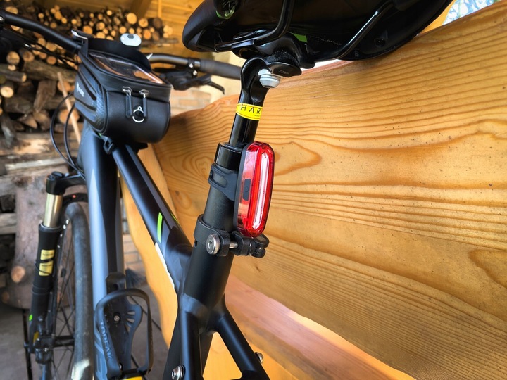 Lampka rowerowa mocna światło PRZÓD TYŁ na kierownice iLIGHT USB ZESTAW