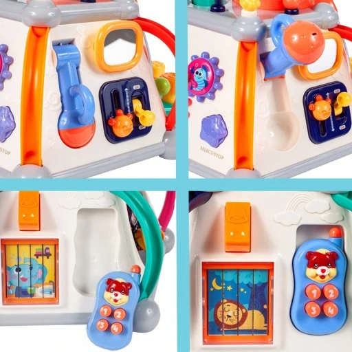 MULTIKOSTKA KOSTKA EDUKACYJNA INTERAKTYWNA DŹWIĘKI SENSORYCZNA DLA DZIECI