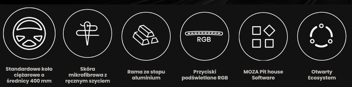 Kierownica do ciężarówki Moza Racing TSW Truck Wheel (TSW) RS060