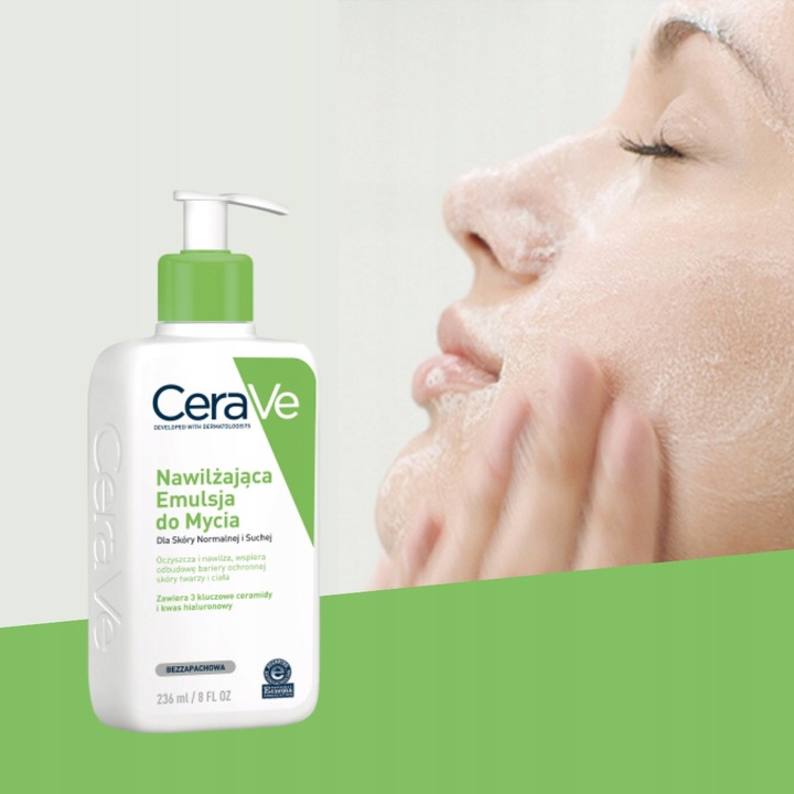 Emulsja CeraVe Nawilżająca do Mycia Dla Skóry Normalnej i Suchej 236ml