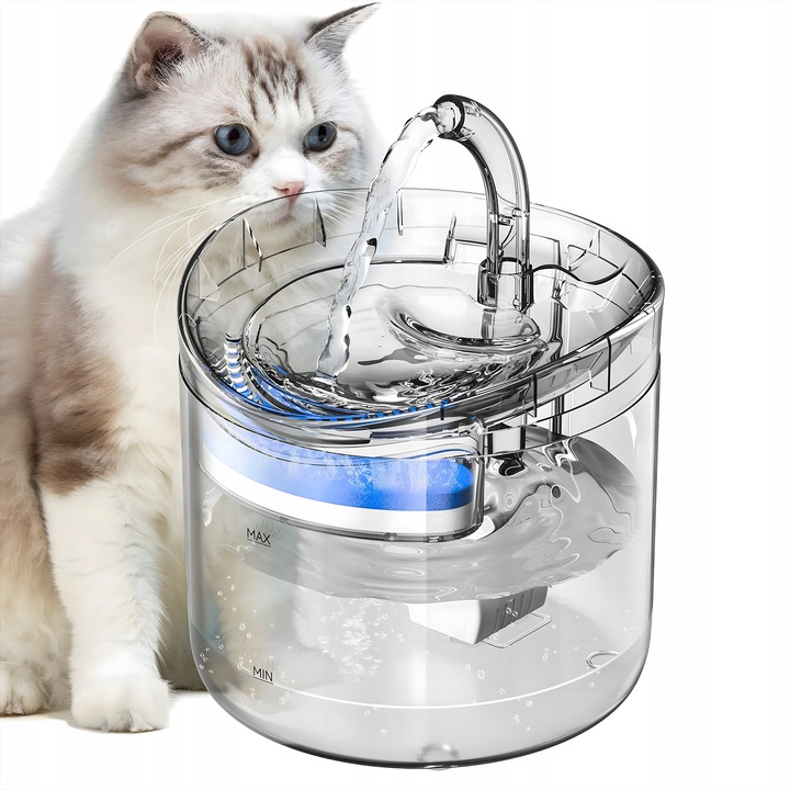 Poidełko Fontanna dla Kota Psa Wodna Miska Wodopój Filtr Czyszczący 2,5L