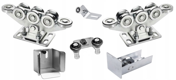 WÓZEK WÓZKI ROLKI DO BRAMY PRZESUWNEJ ZESTAW 80x80