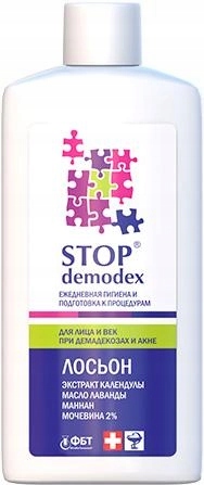 STOP DEMODEX TONIK DO TWARZY I POWIEK DEMODEKOZA NUŻYCA TRĄDZIK 150 ml