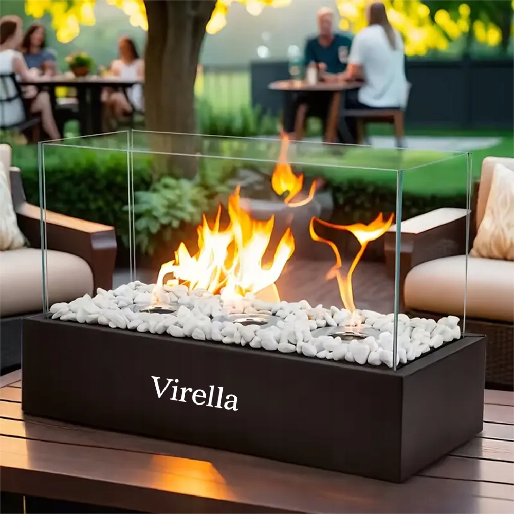 Virella Biokominek Wolnostojący Bezdymny Do Domu Ogrodowy Taras Bio Kominek