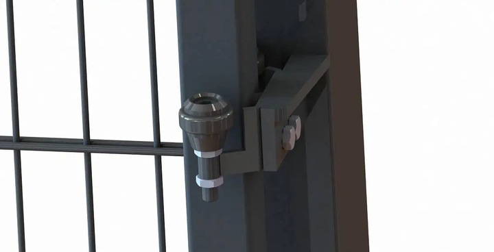 mocowanie górne uchwyt górny bram do profilu 40mm guma RAL 7016