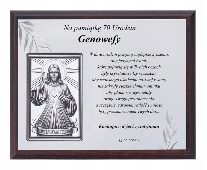 PREZENT NA URODZINY 18 30 40 45 50 60 65 70 80 90 OBRAZ W OZDOBNYM PUDEŁKU