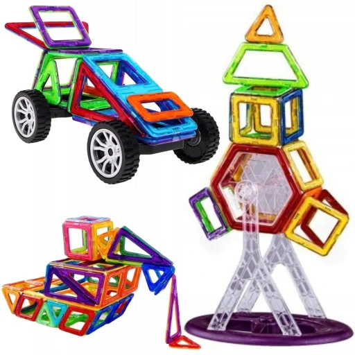 KLOCKI MAGNETYCZNE KONSTRUKCYJNE DUŻE PANELE 3D