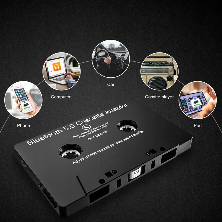 kaseta bluetooth 5.0 do radia adapter transmiter RADIA