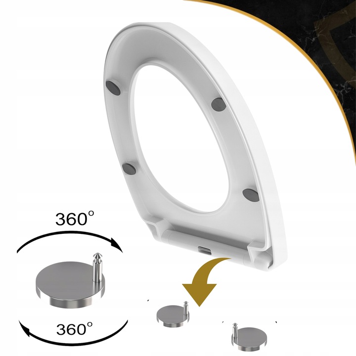 Deska WC sedesowa toaletowa klozetowa WC UNIWERSALNA Wolnoopadająca