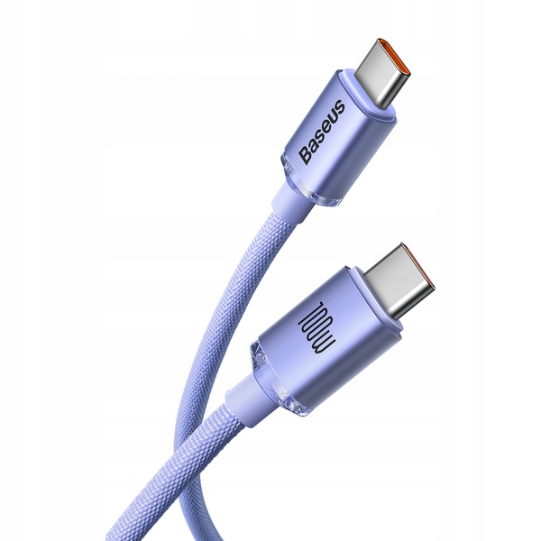 BASEUS MOCNY KABEL USB-C SZYBKIE ŁADOWANIE TYPE-C PD 100W QC 3.0 5A 1.2M