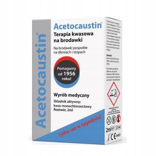 Acetocaustin Terapia kwasowa na brodawki płyn 2 ml