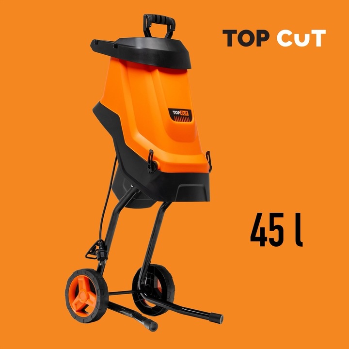 ROZDRABNIACZ DO GAŁĘZI NOŻOWY ELEKTRYCZNY 2600W RĘBAK DO DREWNA WOREK