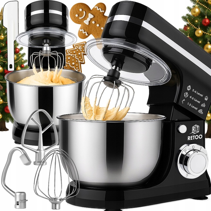 ROBOT KUCHENNY PLANETARNY Z MISĄ 6L WIELOFUNKCYJNY MIKSER 3w1 3200W XL