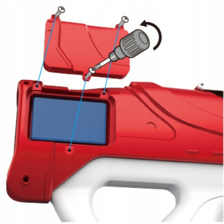 ELEKTRYCZNY DUŻY PISTOLET NA WODĘ MIOTACZ AUTOMATYCZNY WYRZUTNIA WODNA