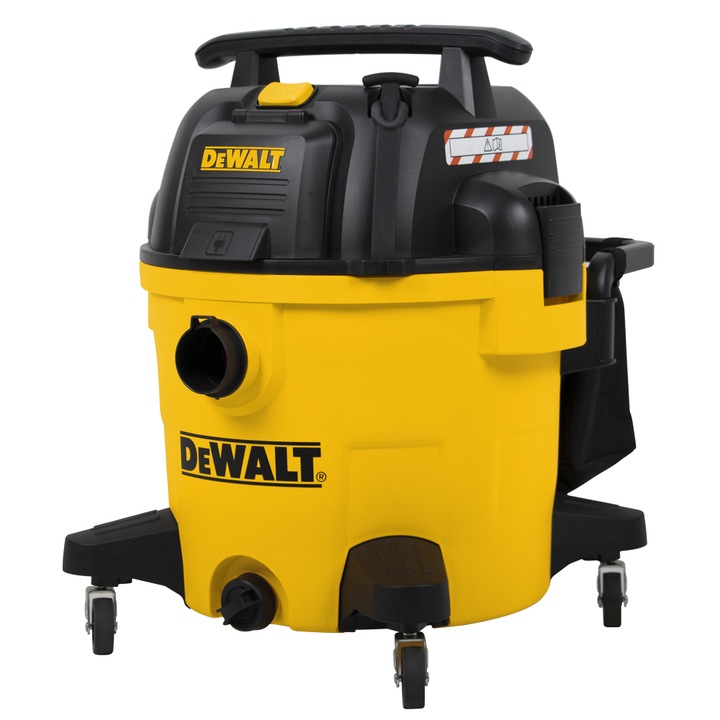 Odkurzacz przemysłowy Dewalt 1200W 34L gniazdo do elektronarzędzi