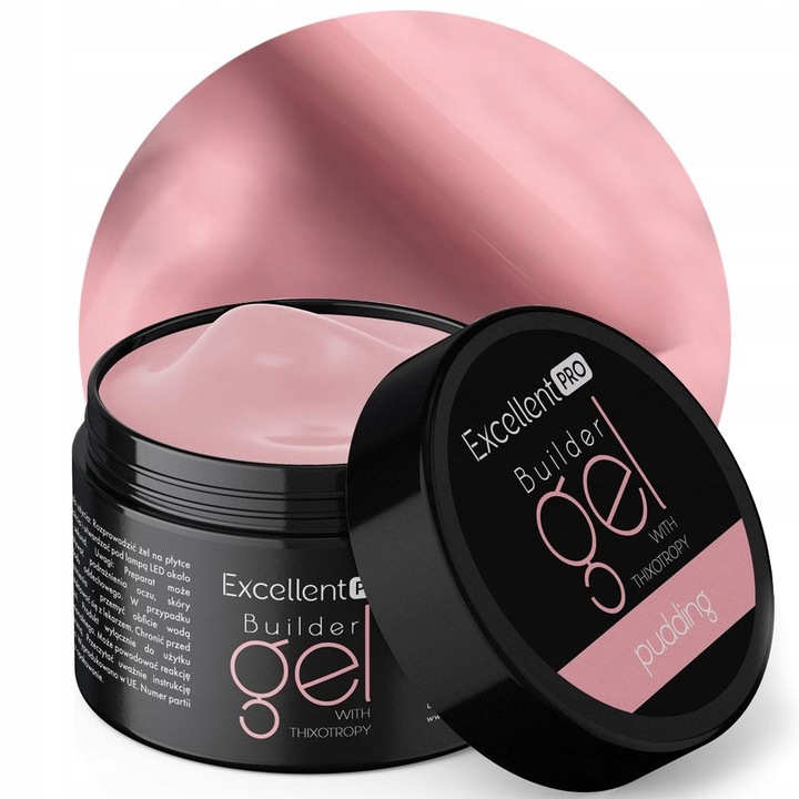 EXCELLENT PRO BUILDER GEL ŻEL PUDDING BUDUJĄCY Z TIKSOTROPIĄ TPO FREE 50 g