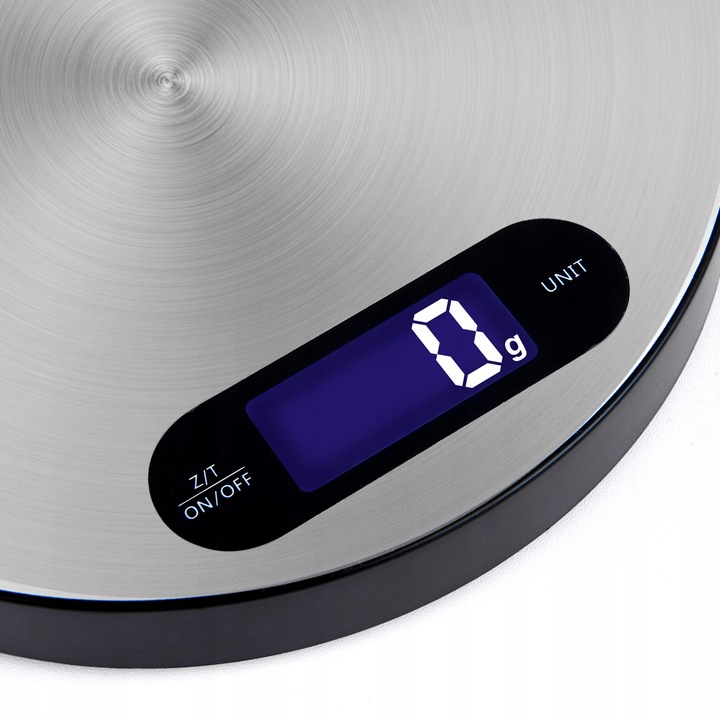 WAGA KUCHENNA ELEKTRONICZNA PRECYZYJNA Z MISĄ SREBRNA LCD 1G / 5KG