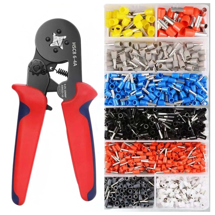 ZACISKARKA DO TULEJEK SZCZYPCE DO ZACISKANIA KOŃCÓWEK PRZEWODÓW PRASKA