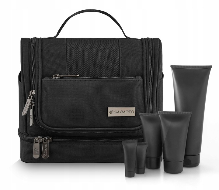 Kosmetyczka podróżna wisząca z haczykiem pojemna organizer kuferek ZAGATTO