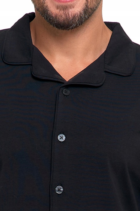 PIŻAMA MĘSKA BAWEŁNIANA ROZPINANA DŁUGI RĘKAW I SPODNIE WYGODNA MORAJ