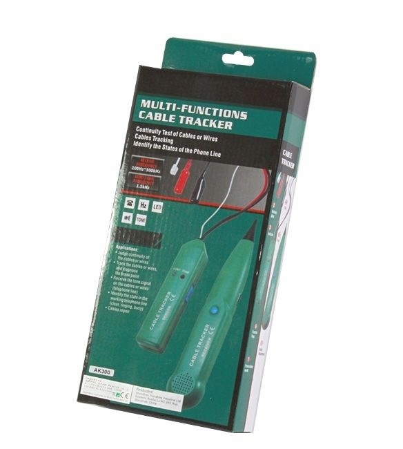 SZUKACZ PAR PRZEWODÓW TESTER CABLE TRACKER lokalizator kabli + pokrowiec