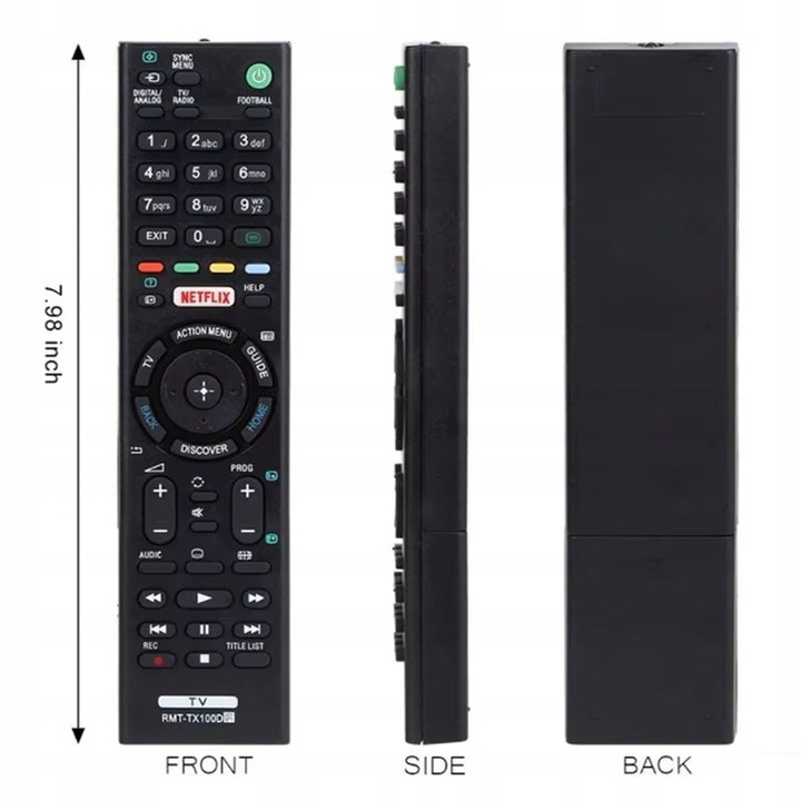 PILOT RMT-TX100D DO SONY KDL-50W807C KDL-50W808C KDL-50W809C KDL-32EX723 TV