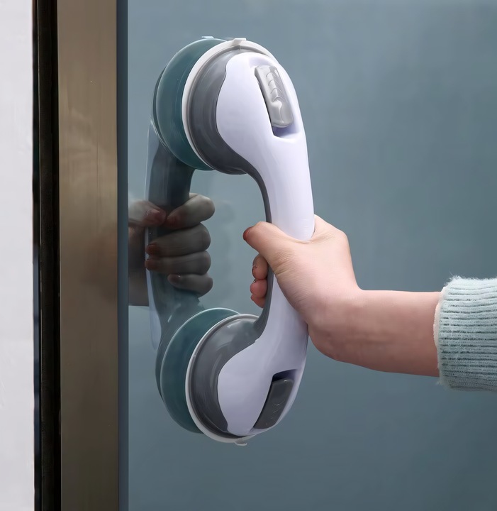 2X UCHWYT ŁAZIENKOWY DLA OSÓB STARSZYCH NA PRZYSSAWKI POD PRYSZNIC DO WC