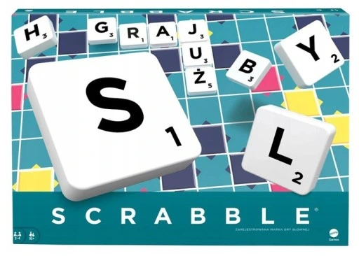 SCRABBLE ORIGINAL Gra Słowna planszowa dla dzieci