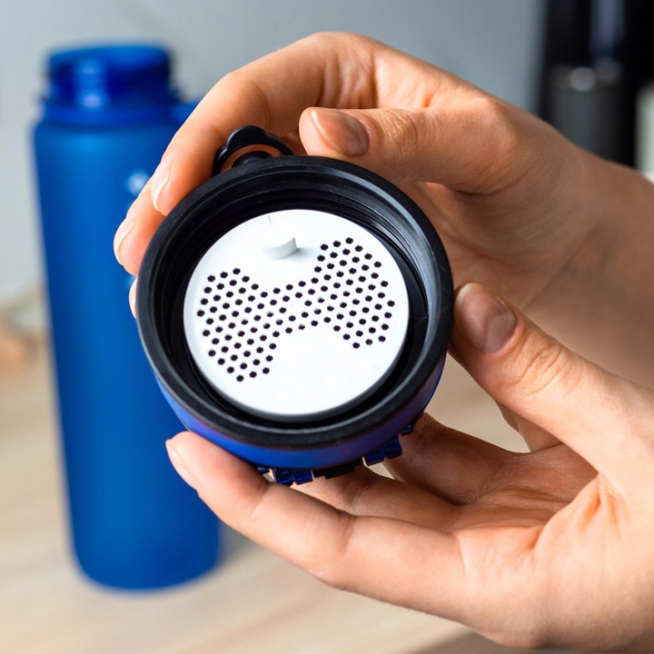 Butelka filtrująca Wessper 1L motywacyjna ustnik + filtr | Bidon na