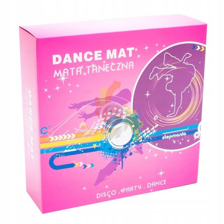 STEPMANIA PL MATA DO TAŃCZENIA TAŃCA TELEWIZOR KOMPUTER + PŁYTA DANCE MATA